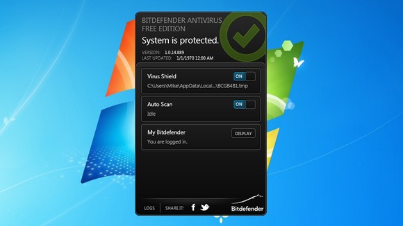 نسخه ی رایگان آنتی ویروس Bitdefender