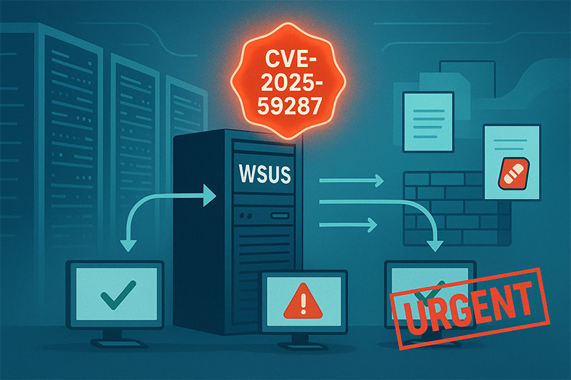 آسیب‌پذیری WSUS CVE-2025-59287